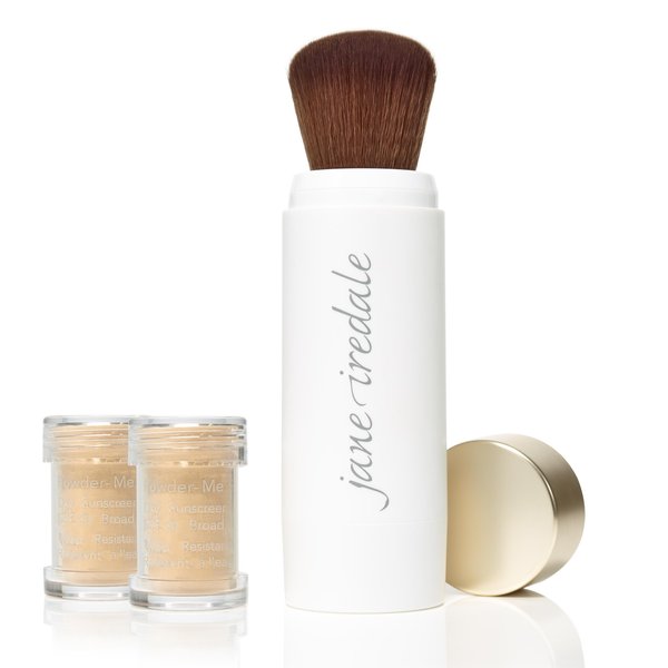 JANE IREDALE : POWDER-ME SPF30 DRY SUNSCREEN REFILLABLE BRUSH TANNED