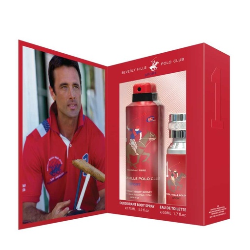 BEVERLY HILLS POLO CLUB : 1  EAU DE TOILETTE 50ML VAPO+ DEODORANT SPRAY